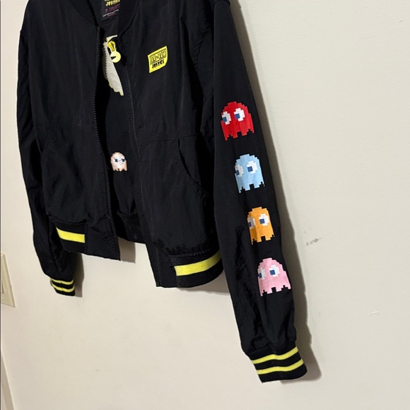 Justice Black Jacket with Colorful Arcade Characters - Picture 3 of 4